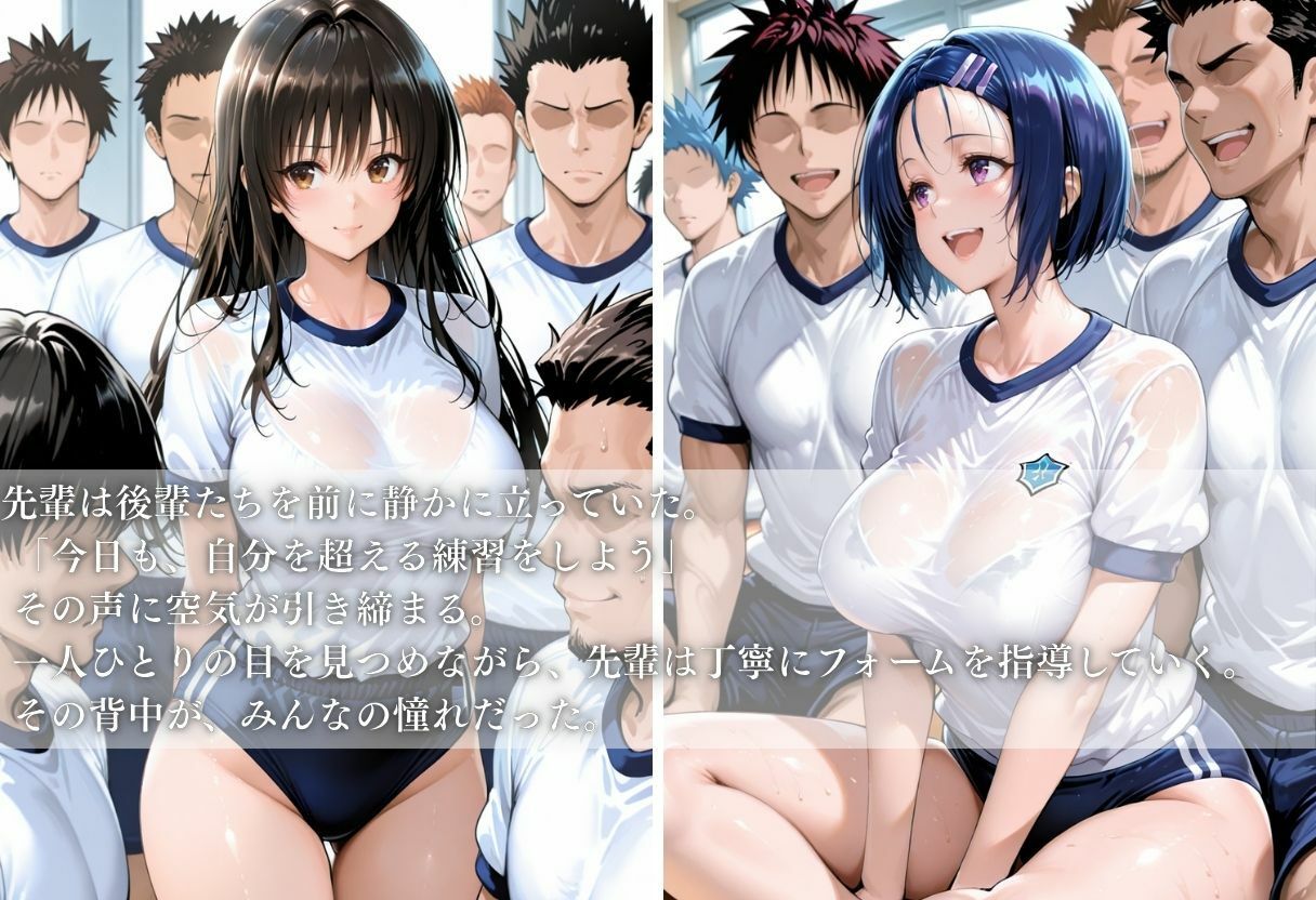 体育館、先輩の特別練習