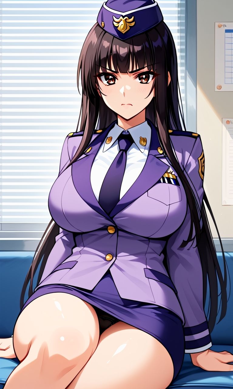 AIさんに描いてもらった警察官の制服を着たら兄と間違われた女優さん