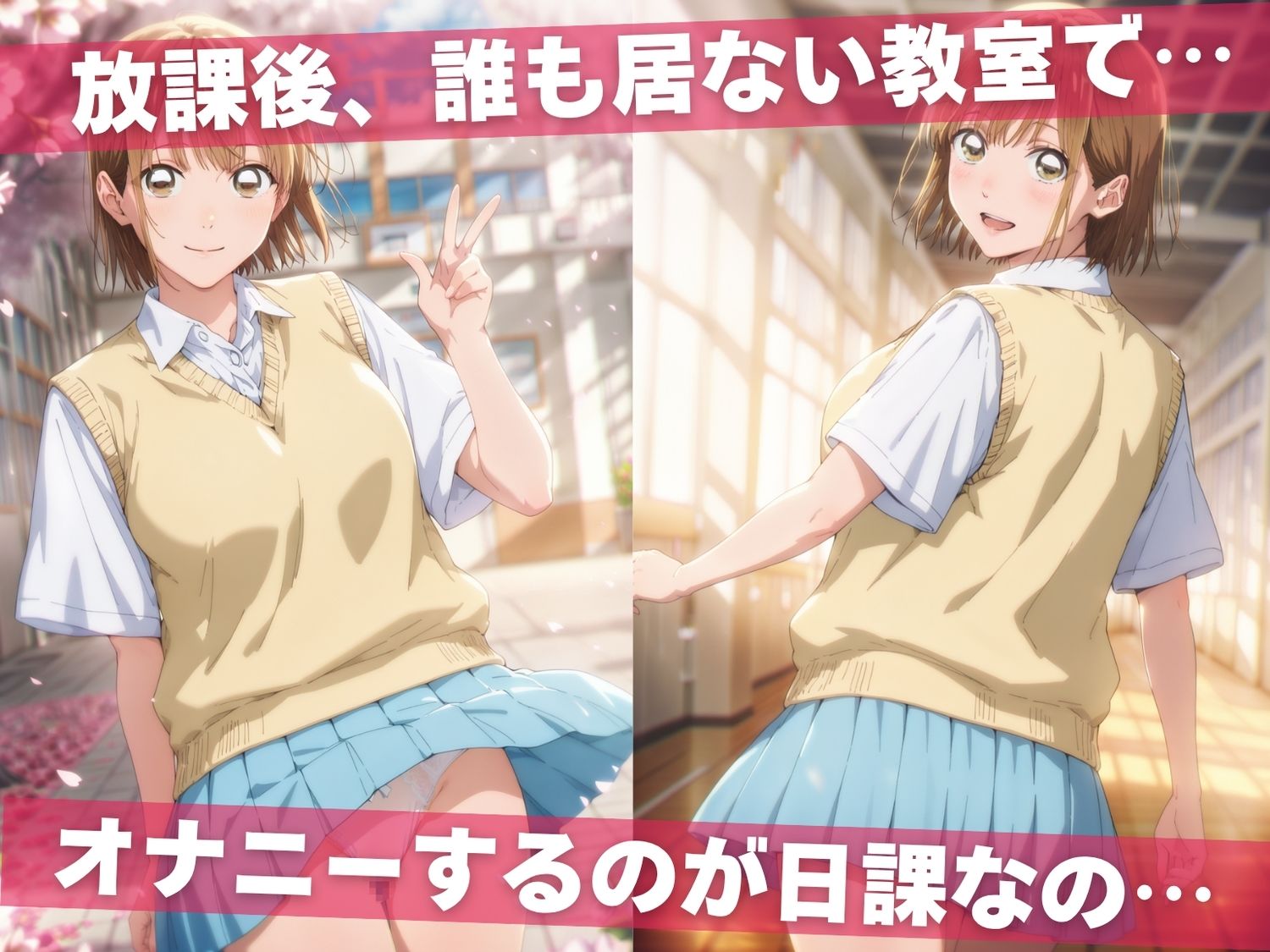 オナニー覗かれ、寝取られて  ア●のハコ 〜 学校編 〜 おじさんに暴かれた秘密