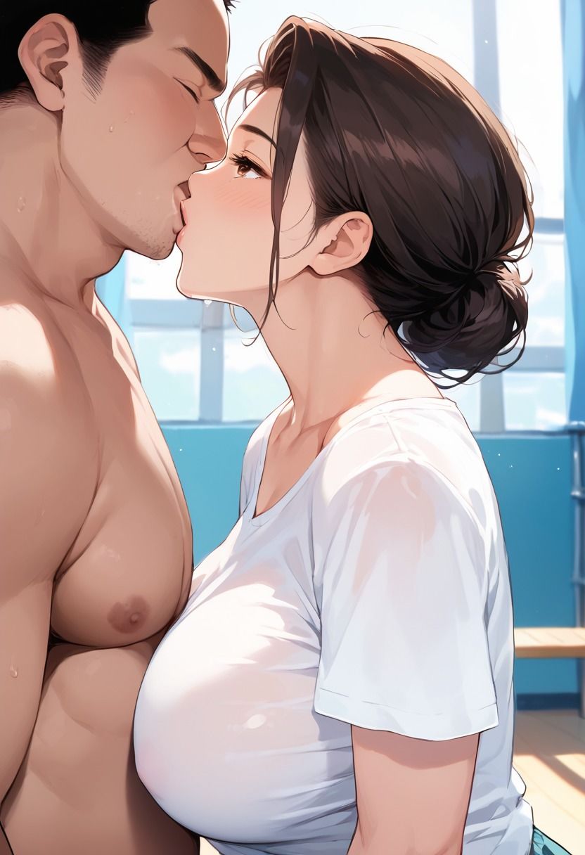 人妻教師が放課後の教室で背徳種付け