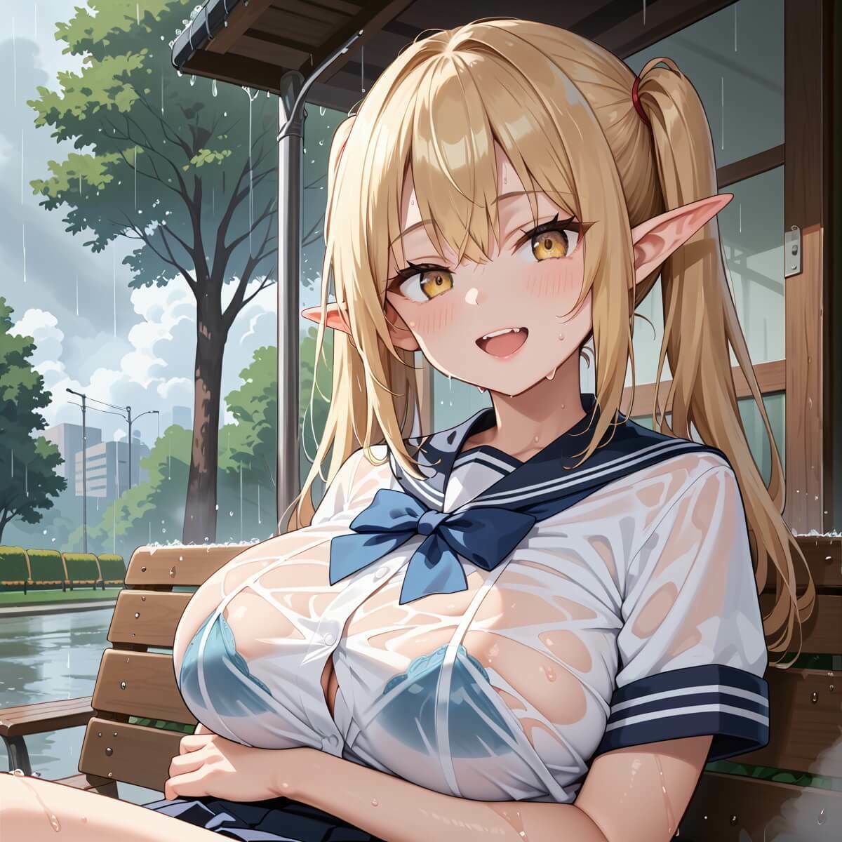 雨の中エロエルフに絞り取られた2！310枚