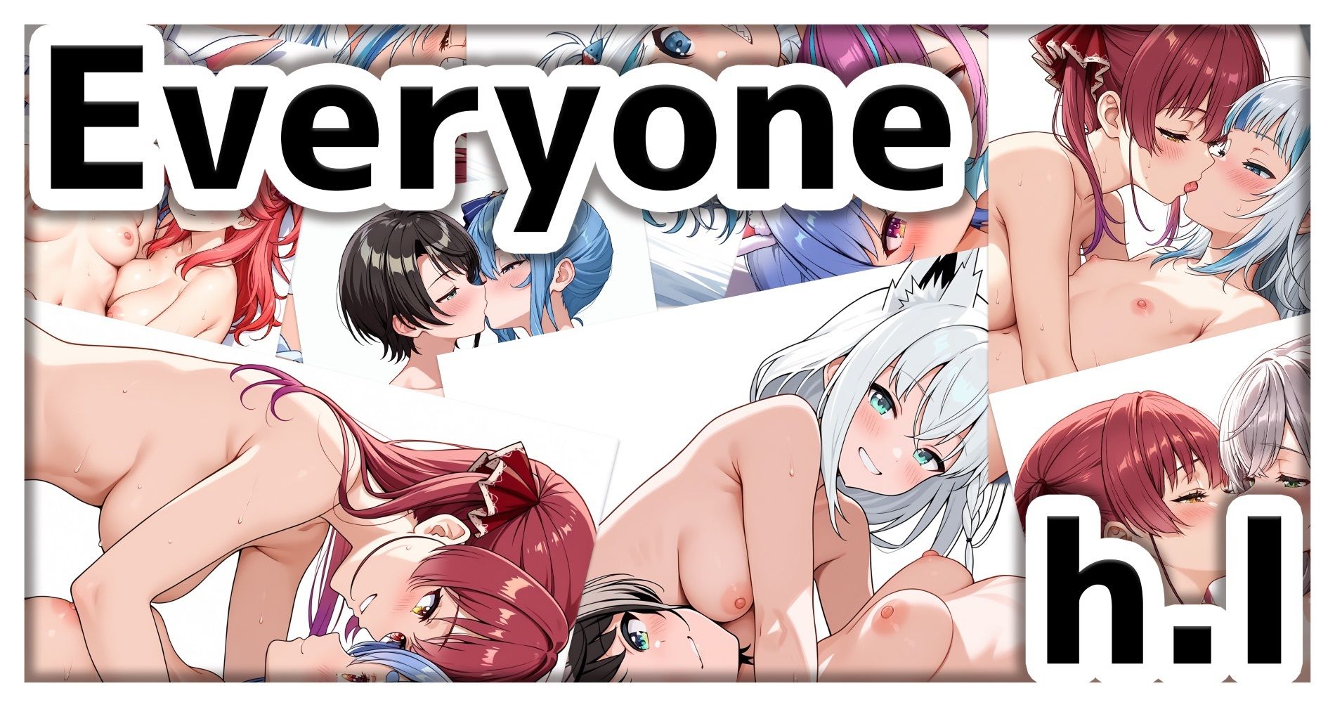 裸の女の子がいっぱい イラスト集（SDXL使用）