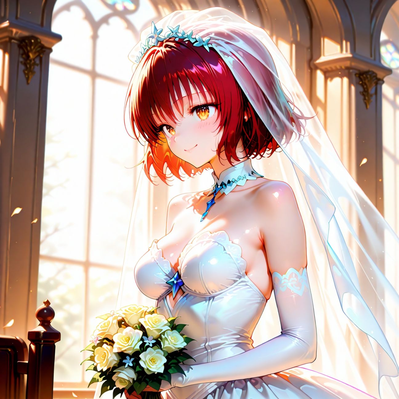 【Part2】ウェディングドレスで浮気セックス！婚前最後のお遊び♪