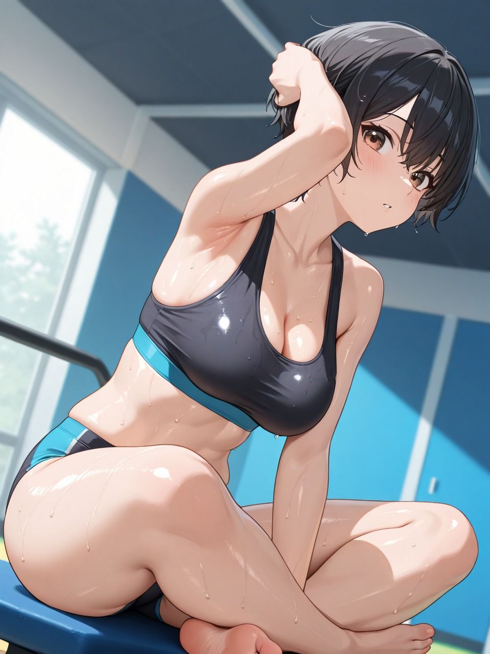 変態コーチとセックスで肉体強化  連続絶頂が止まらない汗だくのトレーニング