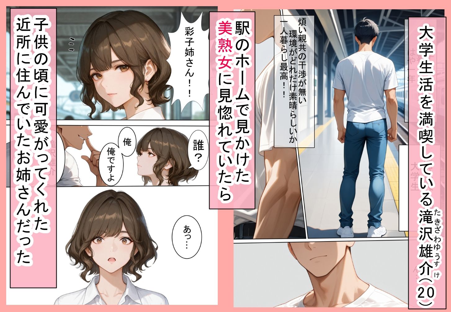 子供の頃に可愛がってくれた憧れのお姉さんと再会してNTRした話