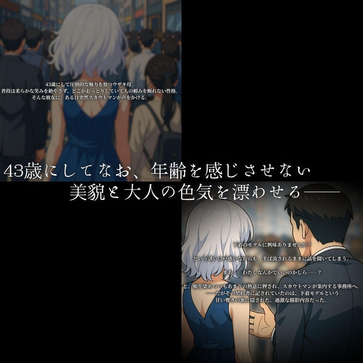 お母さんは押しに弱い！〜下着モデルのハズが実は乱交AV撮影だった〜