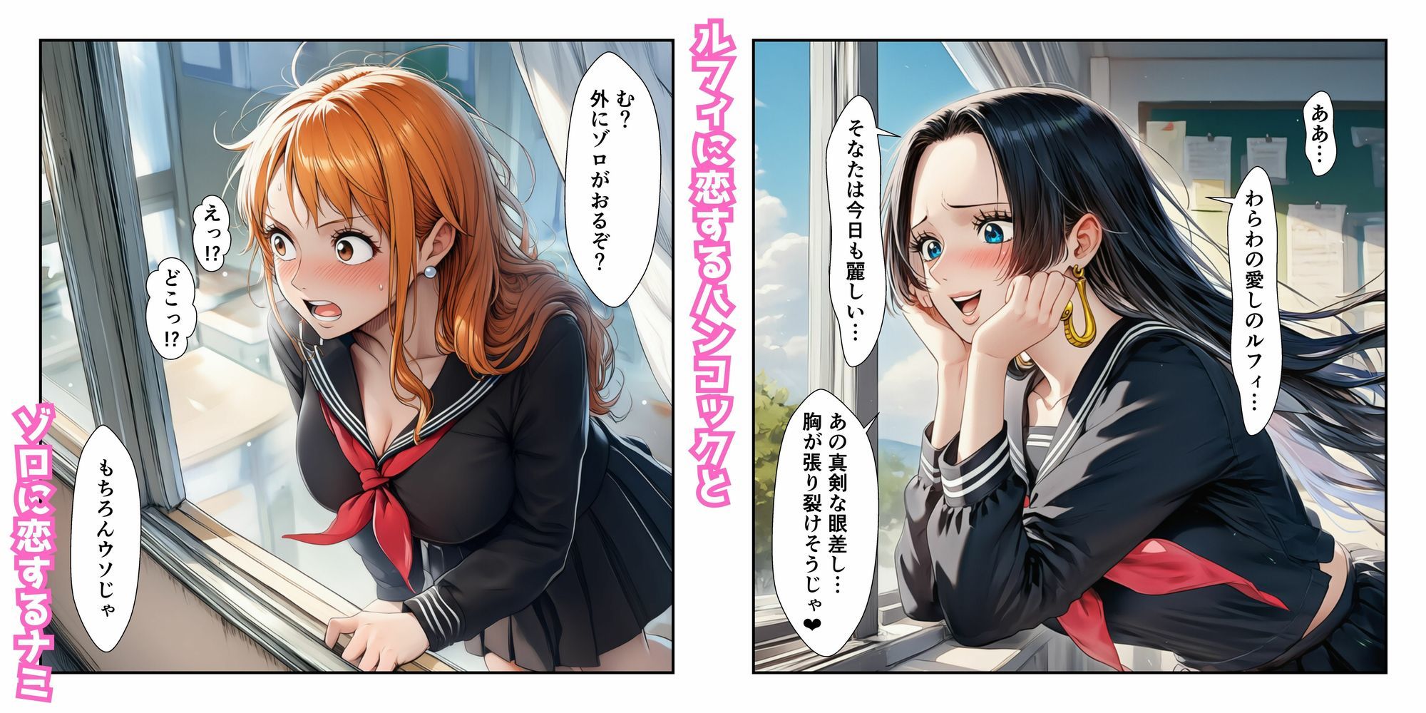 催●レ〇プでイキ狂い！？ ナミ＆ハン〇ック強●快楽堕ちSEX