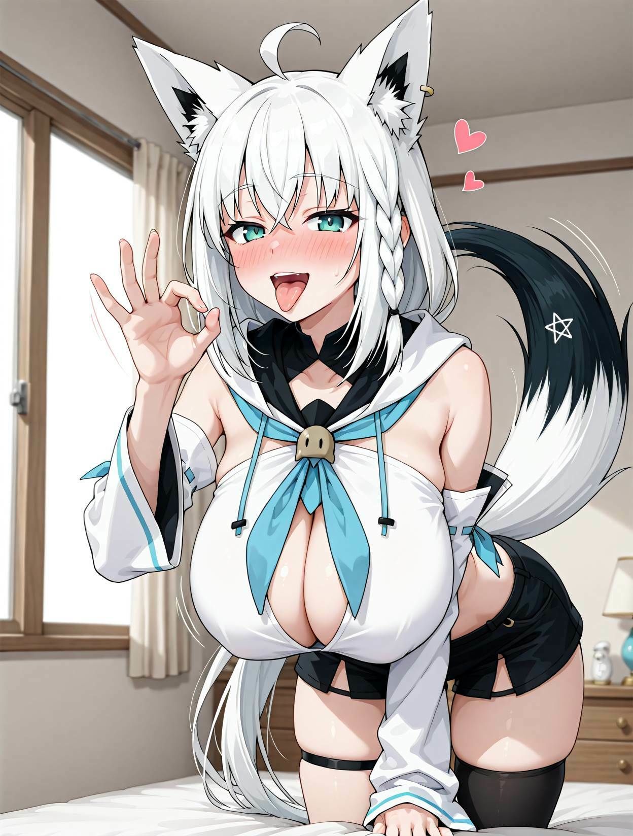 発情期の爆乳白上◯ブキとアヘ顔っくすCG集