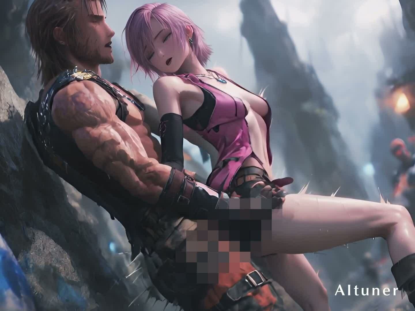 【20分HD】朽ちた遺跡のヒートハント──ピンク髪の元救世主が、今夜の獲物を選ぶ