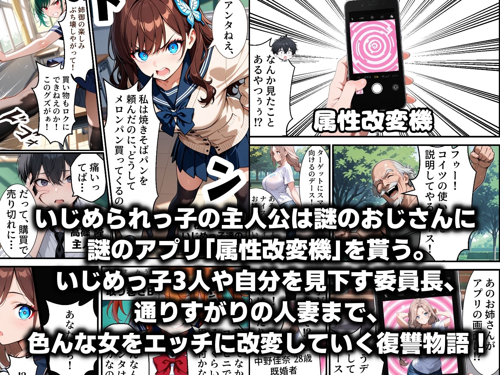 属性改変 〜ムカつく奴はエッチに改変〜