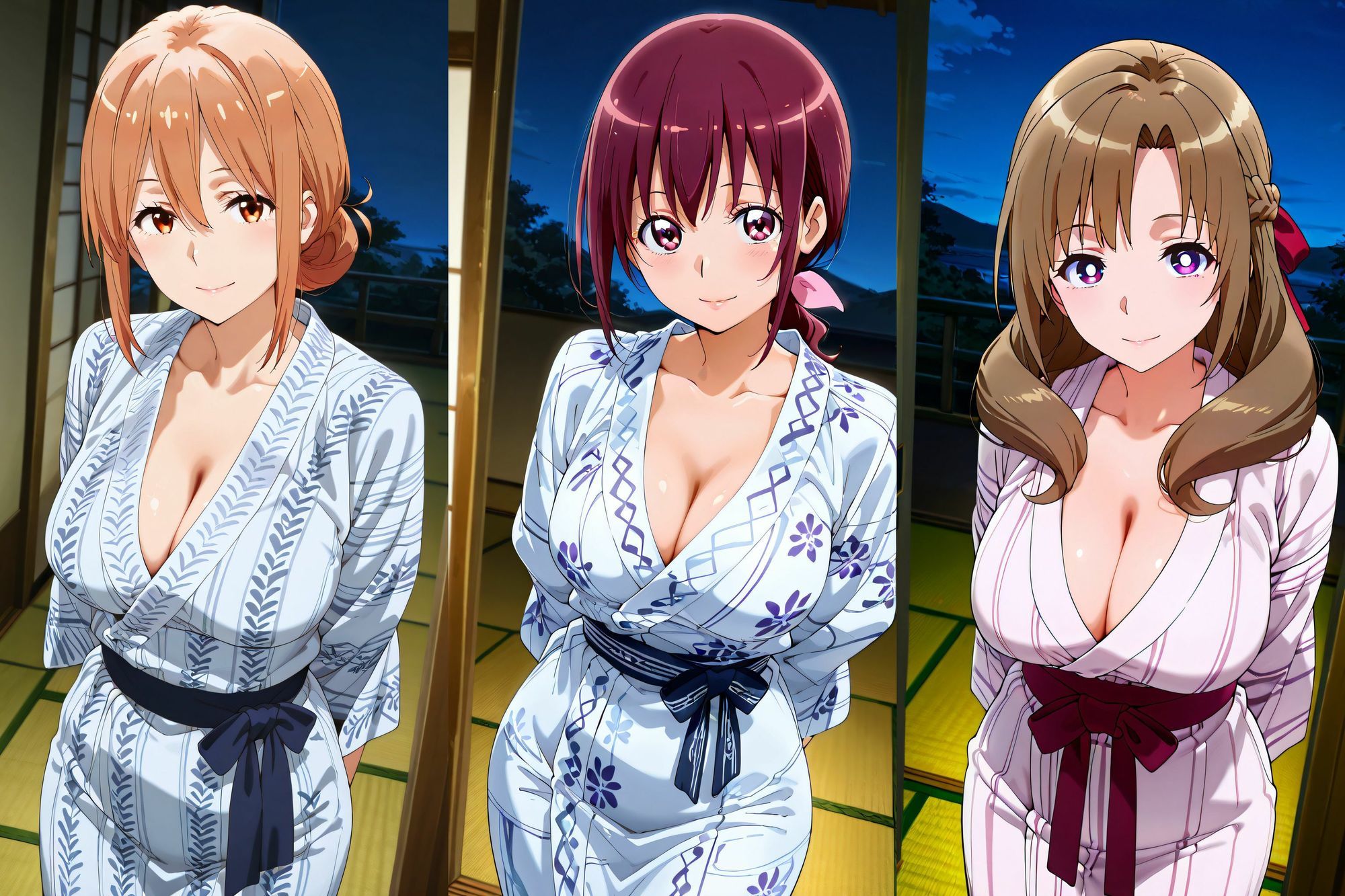 人妻たちの中出し不倫温泉旅行