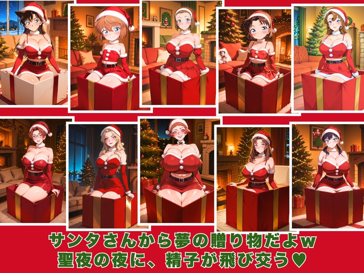 10人のエロサンタ〜名探偵コ●ン編〜