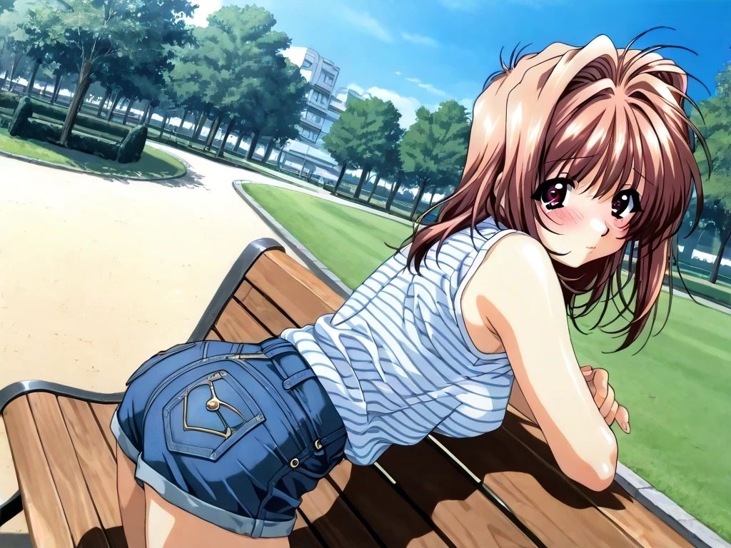 AIイラストCG集116 L〇VERS 恋に〇ちたら 河〇理恵（公園編）