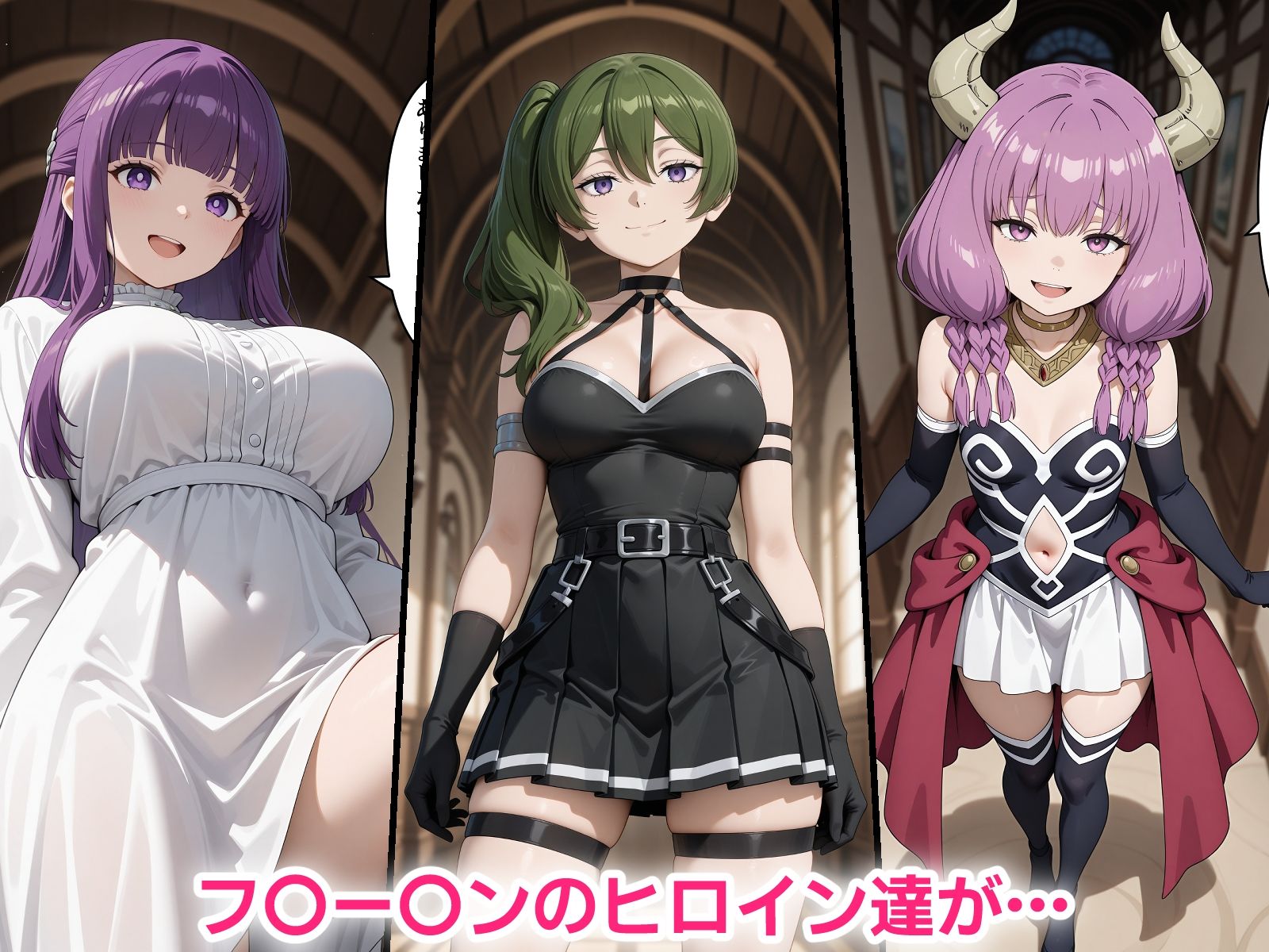 催●おじさんに寝取られる魔族と魔法使いの三人〜全員メス堕ち・孕ませ〜