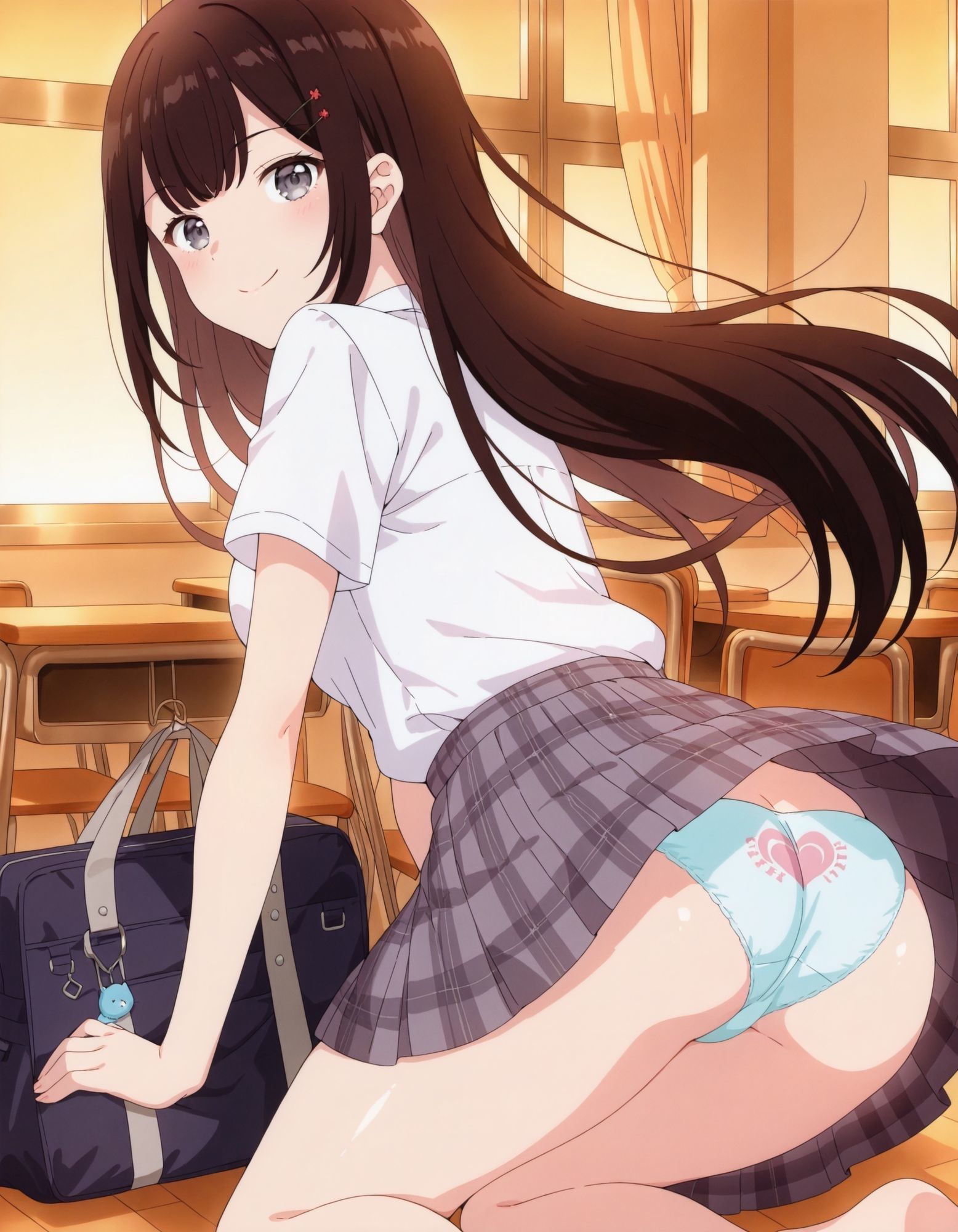 榎〇凛音のパンチラ〜制服編〜