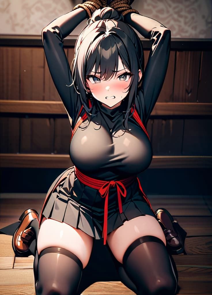 敵組織に捕まったエリート忍者