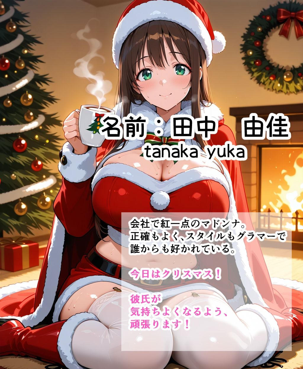 美人の先輩がサンタコスできたのでトナカイみたいにしてHした話