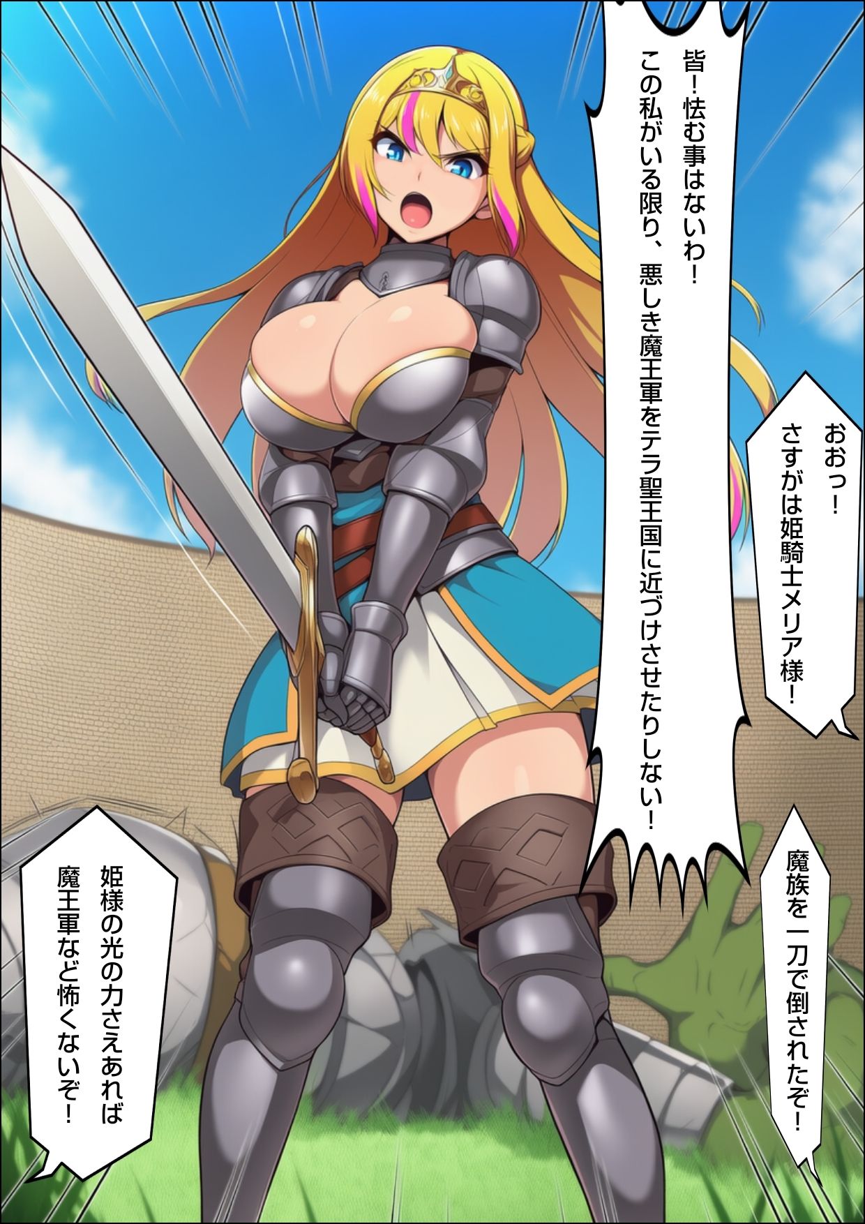 姫騎士  極太挿し敗北宣言