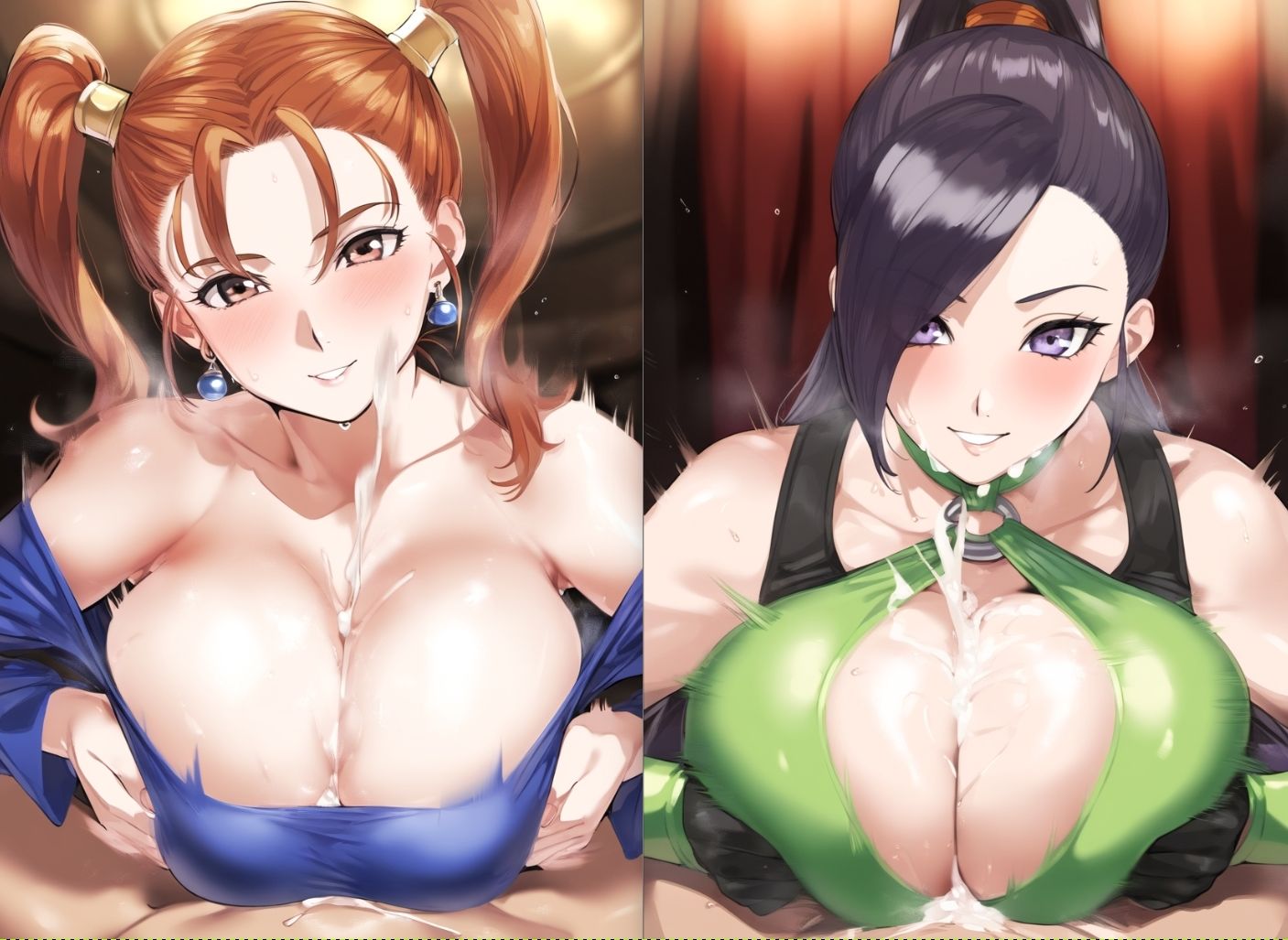 ゼ〇カ＆マ〇ティナのパイズリ